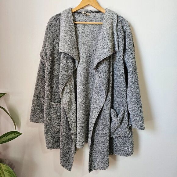 EUC LIKE NEW HUE MARLED TEDDY SUPER SOFT CASCADING CARDIGAN SIZE S/M - Picture 1 of 14